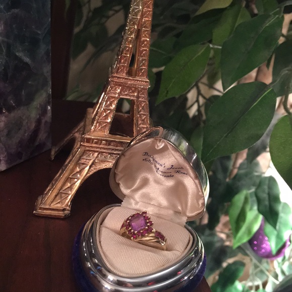 10k Gold Ruby & Amethyst fancy ring beautiful! - Picture 8 of 12